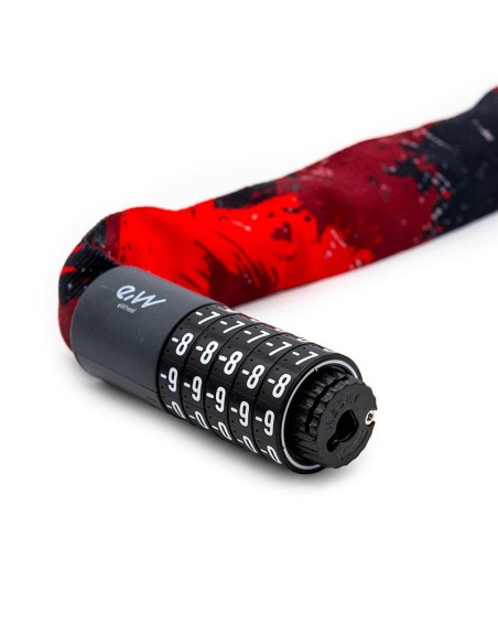 CANDADO DE CONTRASEÑA EWLK022 FUNDA TELA ROJA
