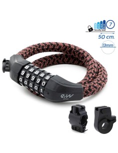 CANDADO DE CONTRASEÑA EWLK025 FUNDA NYLON MARRÓN