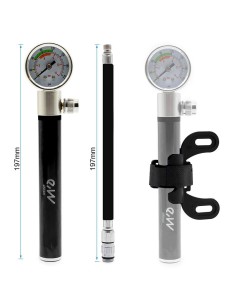 INFLADOR MANUAL CON MANÓMETRO EWAP-006 NEGRO 2