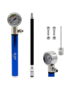 INFLADOR MANUAL CON MANÓMETRO EWAP-006 AZUL
