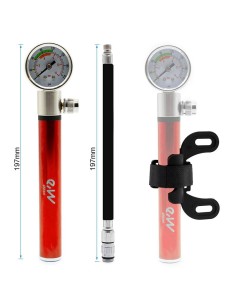 INFLADOR MANUAL CON MANÓMETRO EWAP-006 ROJO 2