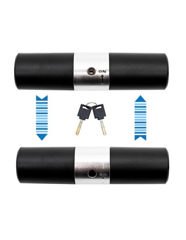 CANDADO EN U LLAVE EWLK021 NEGRO