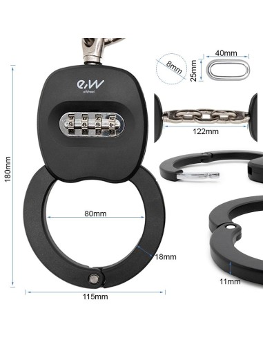 CANDADO DE LLAVE ESPOSAS REFORZADO EWLK010