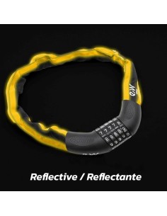 CANDADO CADENA CON FUNDA REFLECTANTE 2