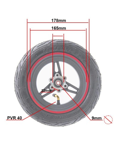 LLANTA 6.5" /50 10X2.75 6.5 PARA SMARGYRO Y ZWHEEL