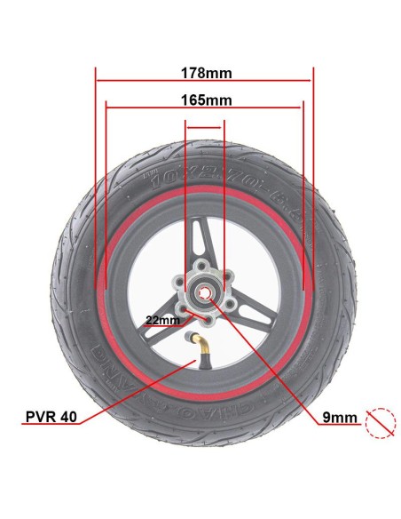 LLANTA 6.5" /50 10X2.75 6.5 PARA SMARGYRO Y ZWHEEL