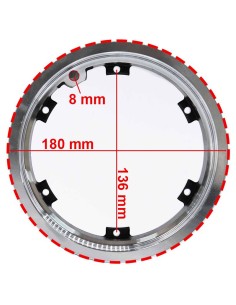 LLANTA DE 6.5" Y BISEL 52MM DUALTRON 3 2