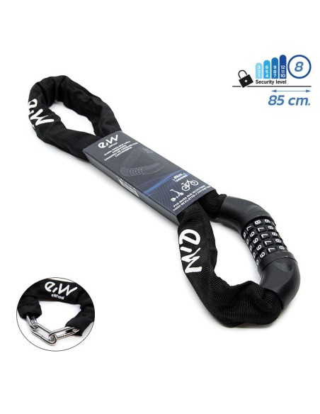 CANDADO DE CADENA CON CONTRASEÑA EWHEEL - 85CM