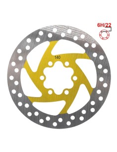 DISCO DE FRENO 140MM 6H AMARILLO