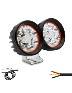 LUZ DELANTERA CON DOBLE FOCO LED 12/72V