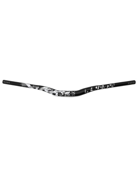 MANILLAR DE 720MM CON ELEVACION 25MM NEGRO-BLANCO