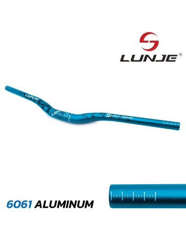 MANILLAR DE 720MM CON ELEVACION 25MM AZUL-NEGRO