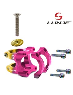 POTENCIA PARA MANILLAR DE 31.8MM EWPM-003 ROSA-AMARILLO 2