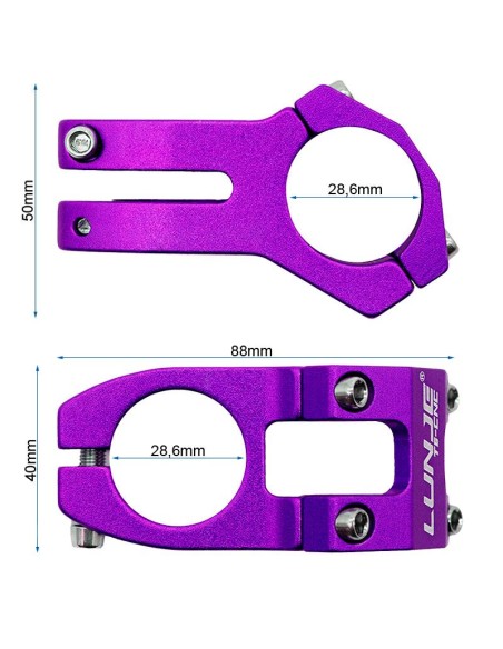 POTENCIA PARA MANILLARES DE 31.8MM EWPM-001 VIOLETA