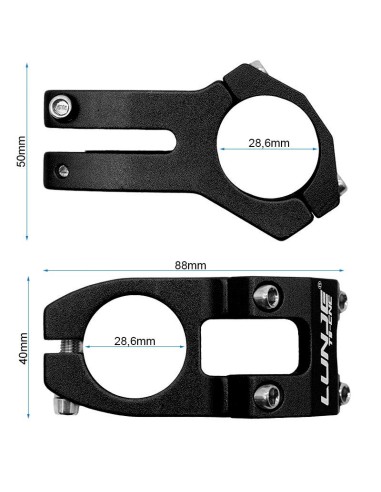 POTENCIA PARA MANILLARES DE 31.8MM EWPM-001 NEGRO
