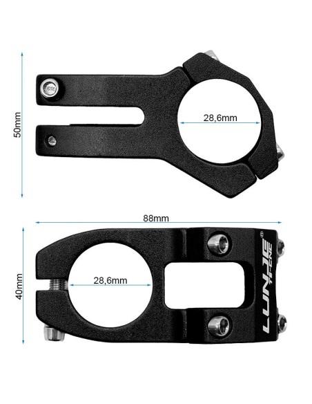 POTENCIA PARA MANILLARES DE 31.8MM EWPM-001 NEGRO