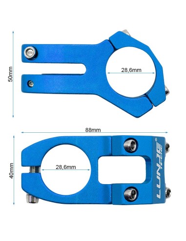 POTENCIA PARA MANILLARES DE 31.8MM EWPM-001 AZUL