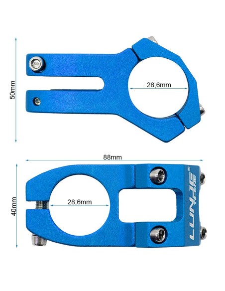 POTENCIA PARA MANILLARES DE 31.8MM EWPM-001 AZUL