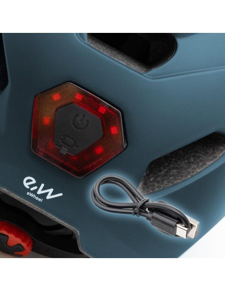CASCO CON LUZ CP02 AZUL TALLA UNICA
