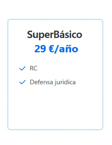 SEGURO SUPER BÁSICO PARA PATINETE ELECTRICO