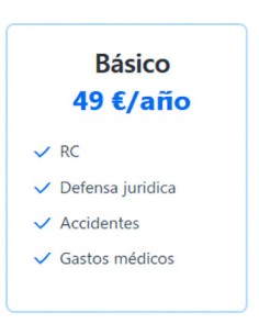 SEGURO BÁSICO PARA PATINETE ELECTRICO
