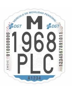 MATRÍCULA PARA PATINETE ELECTRICO DGT HOMOLOGADO