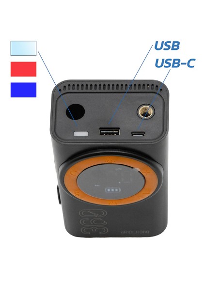 AIR-008 INFLADOR ELÉCTRICO PORTÁTIL FUNCIÓN POWER BANK