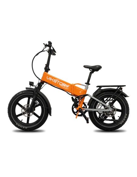 BRAVE EBIKE FATBIKE PLEGABLE NARANJA/GRIS