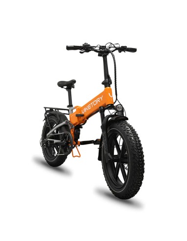 BRAVE EBIKE FATBIKE PLEGABLE NARANJA/GRIS