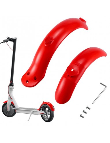 GUARDABARROS TRASERO Y DELANTERO ROJO PATINETE...